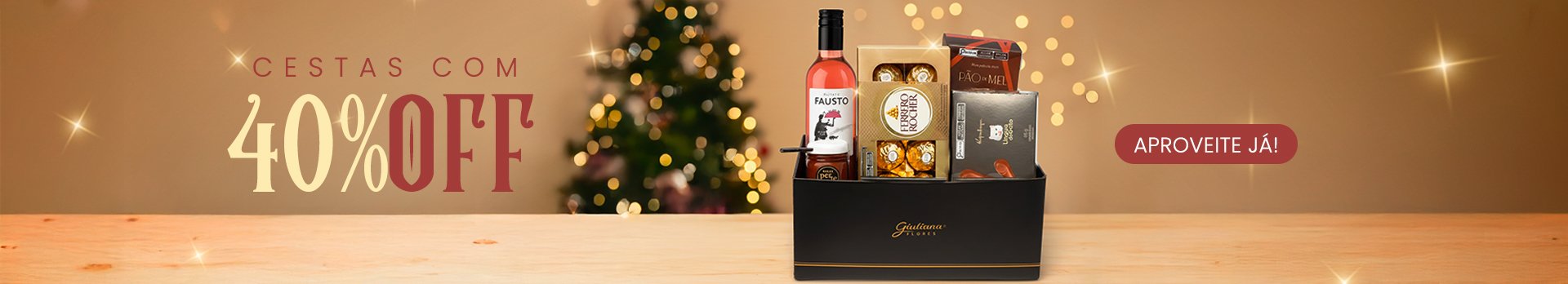 Cestas com 40% OFF - Super