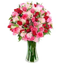 Luxuoso Mix de Flores no Vaso