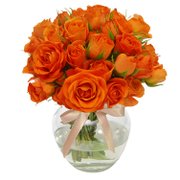 Brisa de Rosas Orange no Vaso
