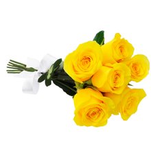 Buquê de 6 Rosas Amarelas