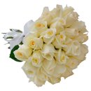 Buquê de 36 Rosas Brancas