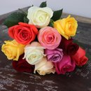 Buquê de 12 Rosas Coloridas