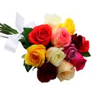 Buquê de 12 Rosas Coloridas