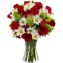 Arranjo Flores e Vida Vermelho