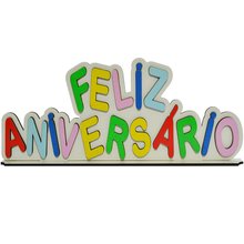 Placa Feliz Aniversário