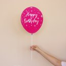 Balão Latex Happy Birthday Marsala