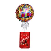 Imagem de Balão Happy Birthday Colorido e Chocolate Lindt