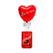Balão Eu Te Amo e Chocolate Lindt