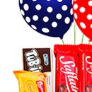 Cesta Doces e Chocolates com Balão
