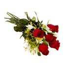 Buquê Encanto com 5 Rosas Vermelhas