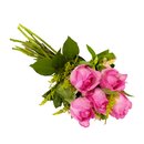 Buquê Encanto com 5 Rosas Cor de Rosa
