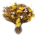 Vaso com Mix de Flores Secas Amarelo
