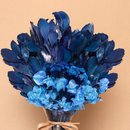 Vaso com Amistosas Flores Secas Azuis