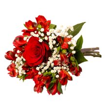 Buquê Império com Astromélias Vermelhas