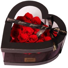 Coração de Rosas Colombianas Glam
