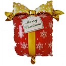 Balão Metalizado Presente Merry Christmas 54x63cm