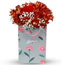 Buquê de Flores Vermelhas na Bag Florescer