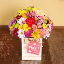 Mix de Flores no Box Mãe Te Amo