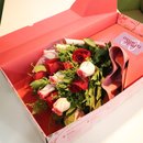 Buquê de 12 Rosas no Box Mãe Te Amo