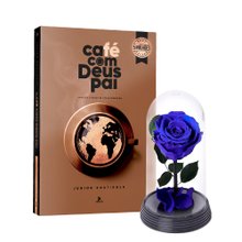 A Bela Rosa Encantada Azul e Livro Café com Deus Pai