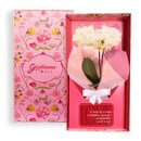 Mini Orquídea Rara Branca Virtuosa no Box Namorados