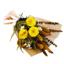 Célebre Buquê de Rosas Encantadas Amarelo