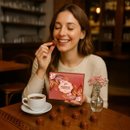 Kit Mini Rara Branca e Vinho Violette e Bombom Giuliana Flores