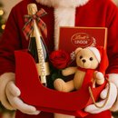 Kit Trenó de Natal com Bela Rosa Encantada