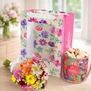 Buquê Partitura Flores do Campo e Biscoito Ninho na Bag Pétalas