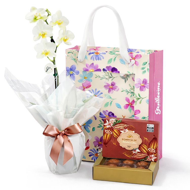 Mini Rara Branca e Bombom Giuliana Flores na Bag Florescer