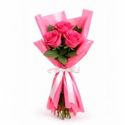 Buquê Trio de Rosas Pink