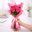 Buquê Trio de Rosas Pink