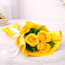 Buquê Trio de Rosas Amarelo
