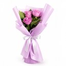 Buquê Trio de Rosas Lilás