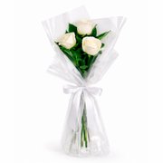 Buquê Trio de Rosas Branco