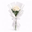 Buquê de Rosa Única Branco