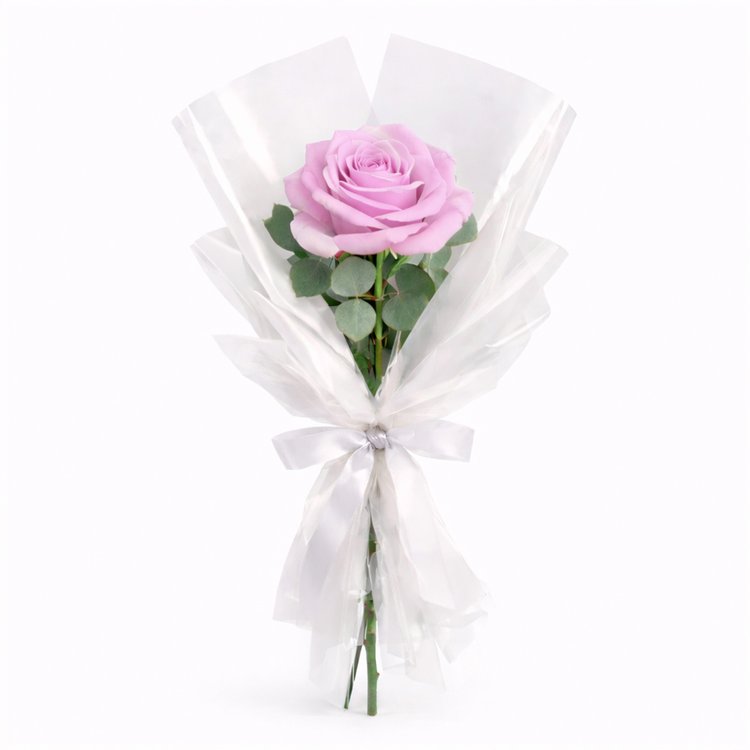 Buquê de Rosa Única Lilás