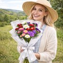 Buquê de Rainha Margarida Colorido