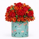 Arranjo Harmonia de Rosas e Astromélias Vermelhas