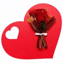 Imagem de Rosa Encantada Vermelha - Coração Eterno