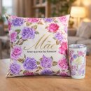 Kit Almofada Florescer e Copo Sky - Mãe Encanto