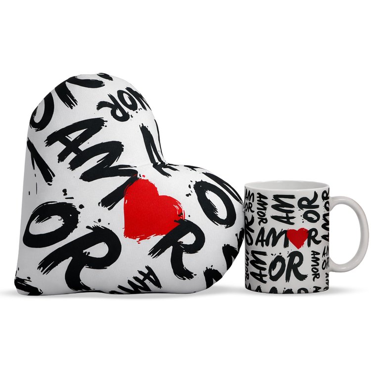 Caneca e Almofada Amor