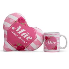 Caneca e Almofada Mãe Amor Eterno