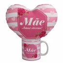 Caneca e Almofada Mãe Amor Eterno
