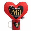 Caneca e Almofada Te Amo Mil Milhões
