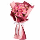 Buquê de Astromélias Cor de Rosa - Serenidade