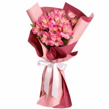 Buquê de Astromélias Cor de Rosa - Serenidade