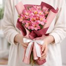 Buquê de Astromélias Cor de Rosa - Serenidade