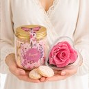 Mini Coração Encantado Cor de Rosa e Perle Biscoitê