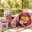 Amável Buquê de Flores do Campo Mini e Biscoitê
